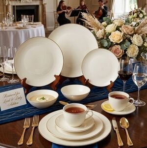 NORITAKE " Ambrosia 7567  Japan - 7 PC Plce Setting Dinner For 1